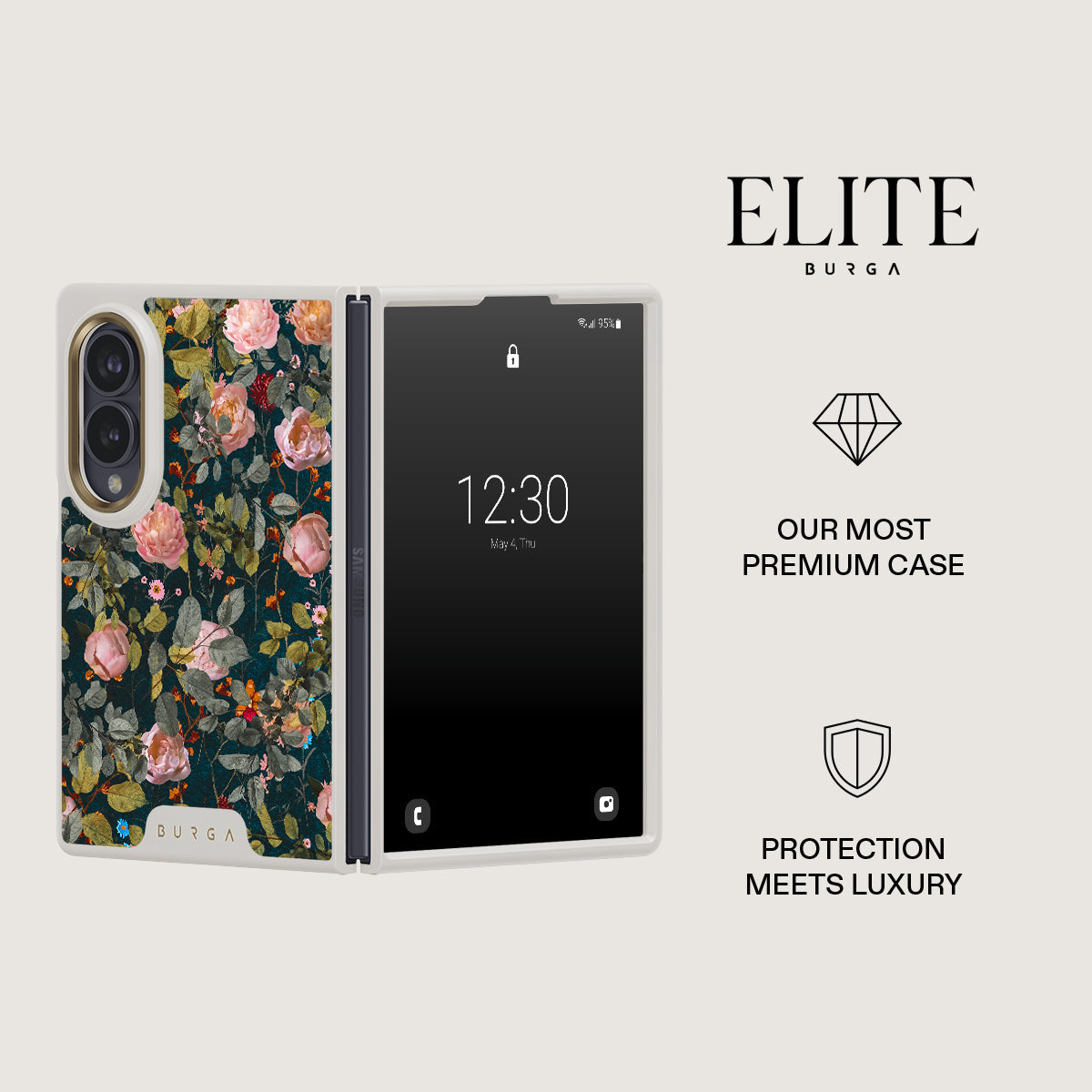 Bloomy Garden - Vintage Samsung Galaxy Z Fold 8 Case