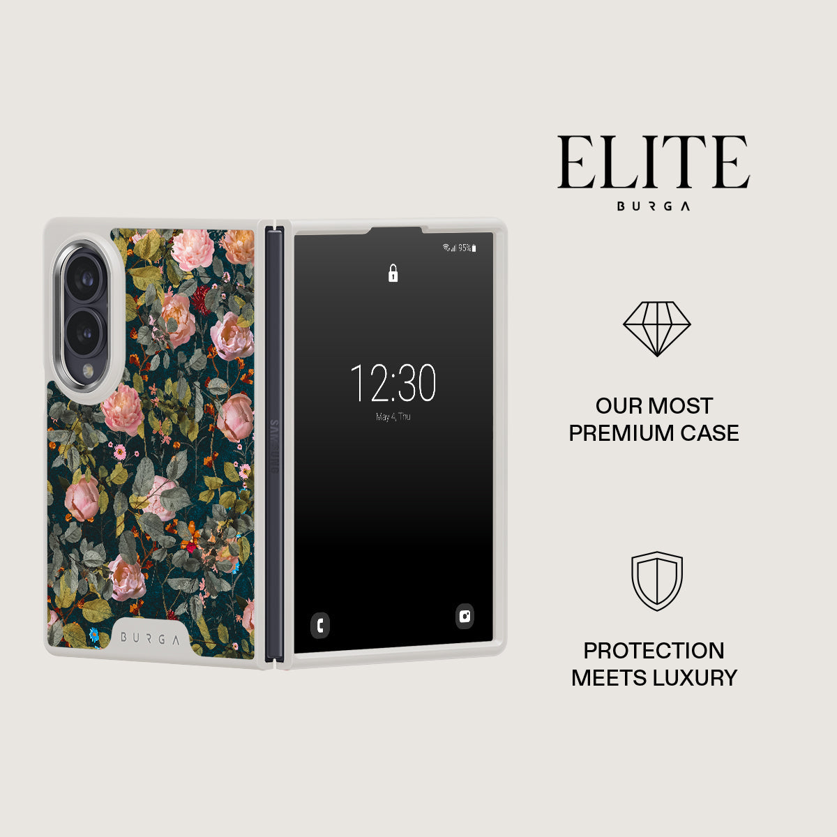 Bloomy Garden - Vintage Samsung Galaxy Z Fold 8 Case