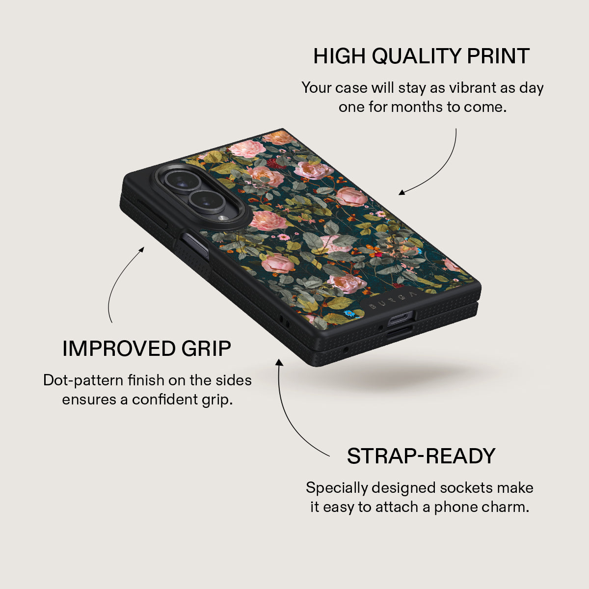 Bloomy Garden - Vintage Samsung Galaxy Z Fold 8 Case