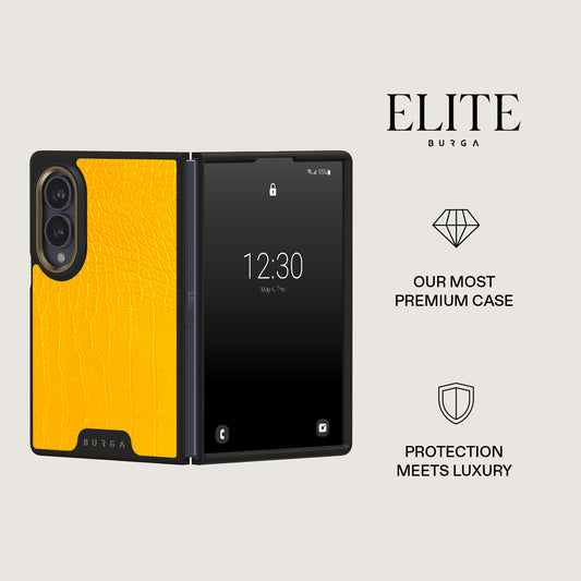 Canary Yellow - Snake Skin Samsung Galaxy Z Fold 8 Case