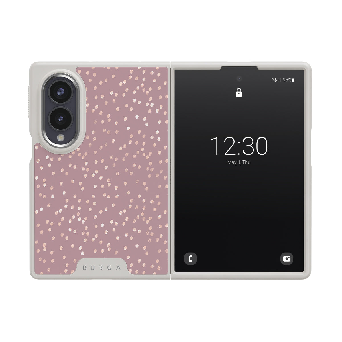 Hot Cocoa - Spotted Samsung Galaxy Z Fold 8 Case