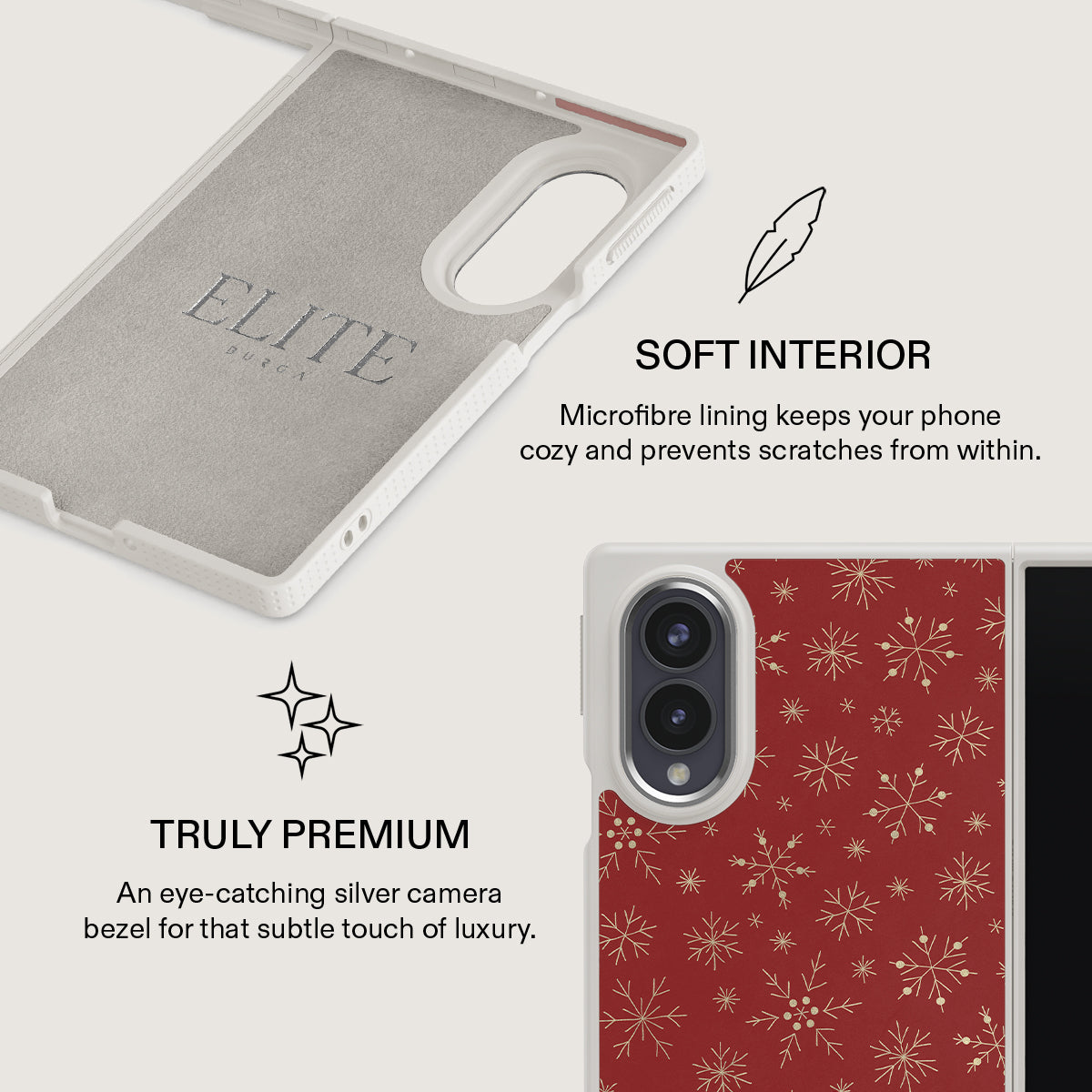 Dear Santa - Snowflake Samsung Galaxy Z Fold 8 Case