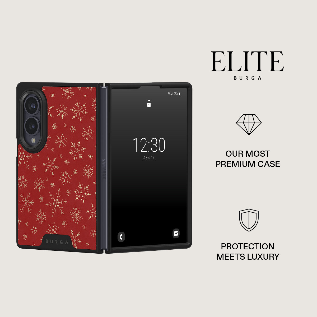 Dear Santa - Snowflake Samsung Galaxy Z Fold 8 Case
