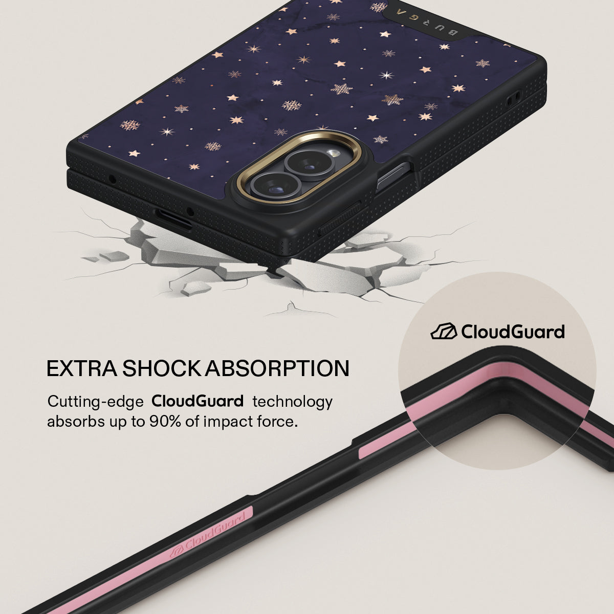Midnight Kiss - Star Samsung Galaxy Z Fold 8 Case