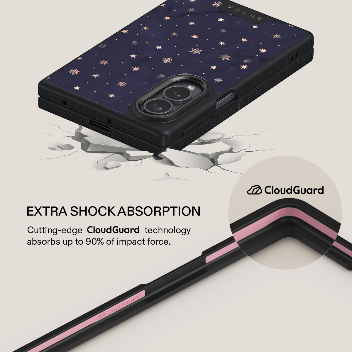 Midnight Kiss - Star Samsung Galaxy Z Fold 8 Case