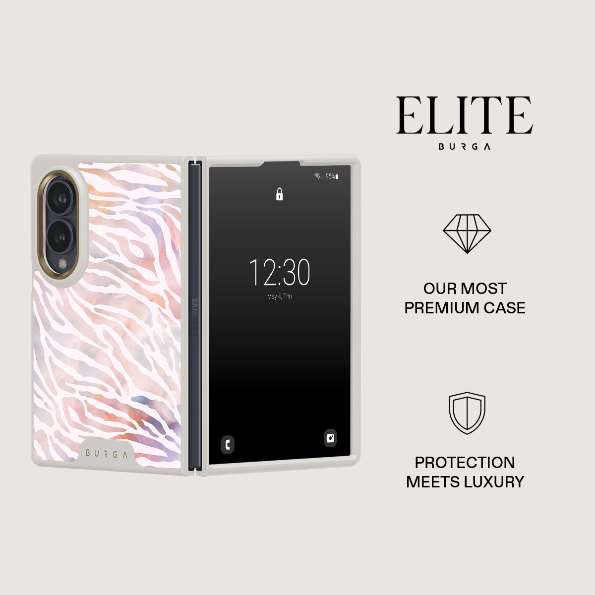 Sultry July - Zebra Samsung Galaxy Z Fold 8 Case