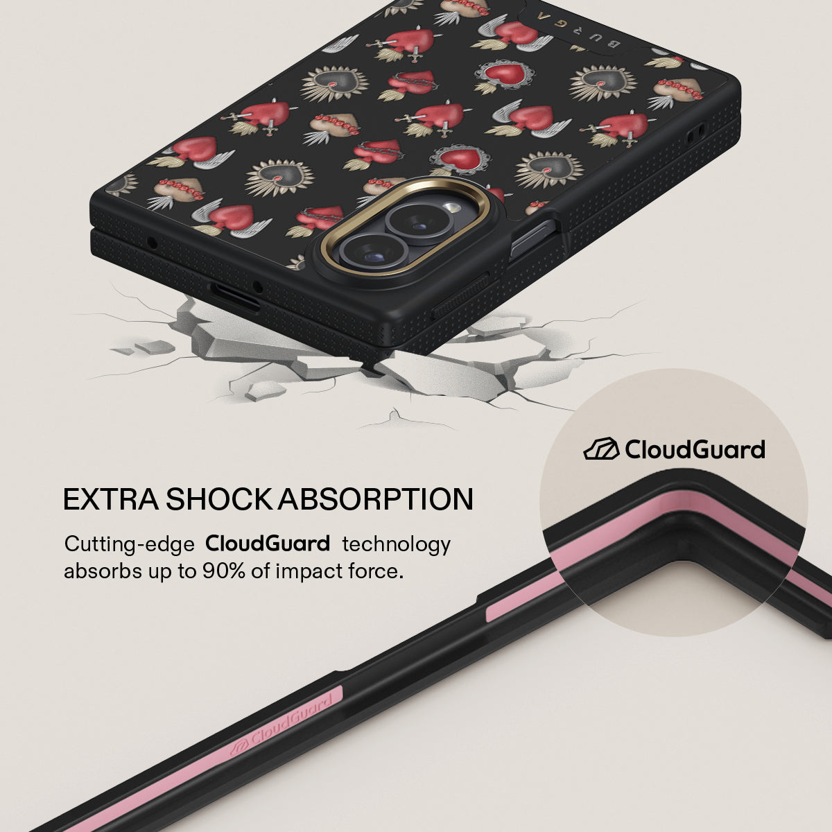 Sworn Hearts - Samsung Galaxy Z Fold 8 Case