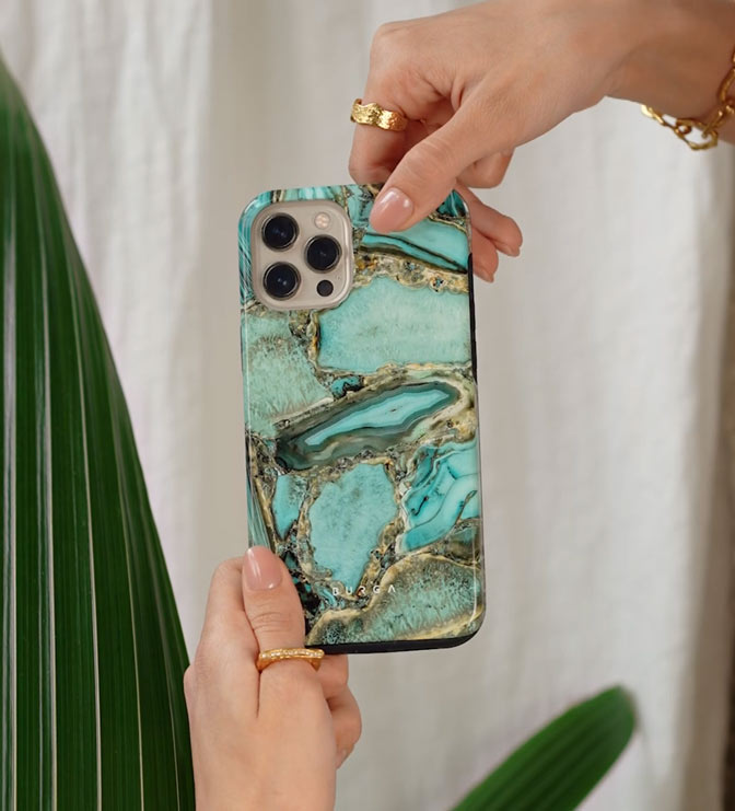 Ubud Jungle - Turquoise Samsung Galaxy S26 FE Case