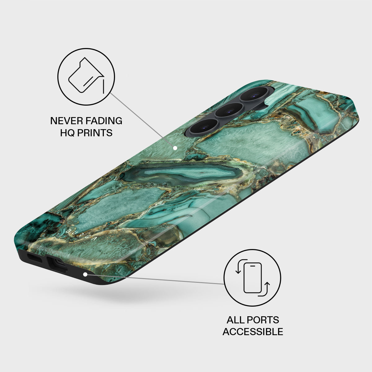 Ubud Jungle - Turquoise Samsung Galaxy S26 FE Case