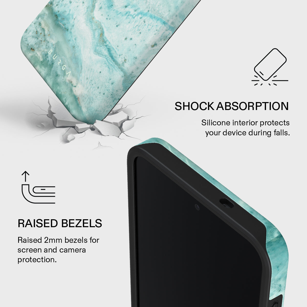 Uluwatu Waves - Teal Samsung Galaxy S26 FE Case