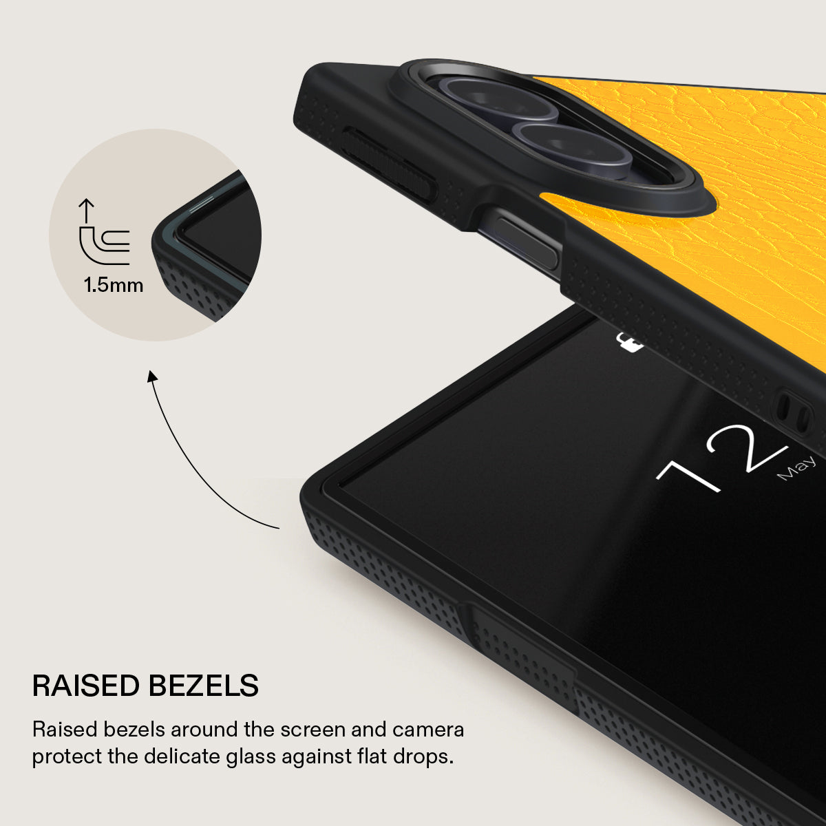 Canary Yellow - Snake Skin Samsung Galaxy Z Fold 8 Case
