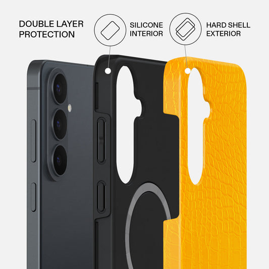 Canary Yellow - Snake Skin Samsung Galaxy S26 FE Case