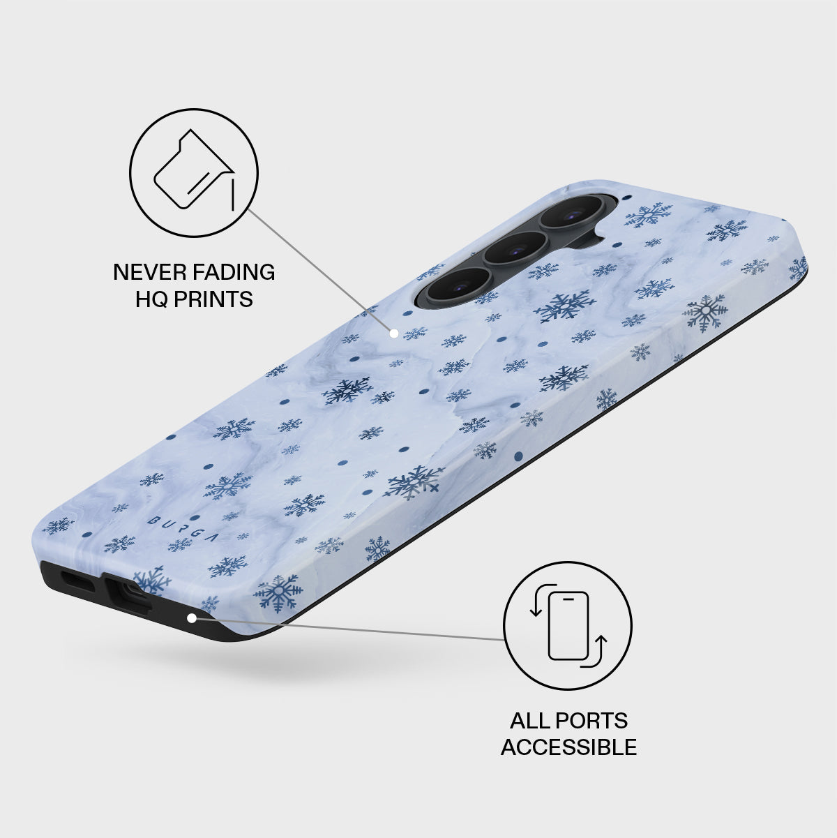 Ice Queen - Snowflakes Samsung Galaxy S26 FE Case